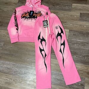 Pink Brain Hellstar Tracksuit New With Tags Size Small